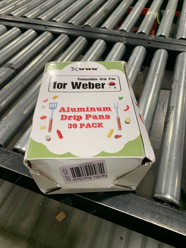 Photo 1 of WWM 30 Pack 6415 Drip Pan Liners Compatible for Weber Q Series,Genesis Series, Pulse,Spirit Series & Traveler Grills, Disposable Aluminum Drip Pans, Grill Accessories for Weber Grills