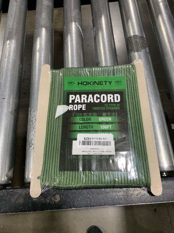 Photo 1 of 1000Ib Paracord Rope - 100ft / 200ft / 500ft / 1000ft 4mm,12 Strand Parachute Spool Cord,para Cord Lanyard for Camping,Hammock,Clothsline,Hiking,Fishing,Survival braceletand Survival - ArmyGreen 100FT