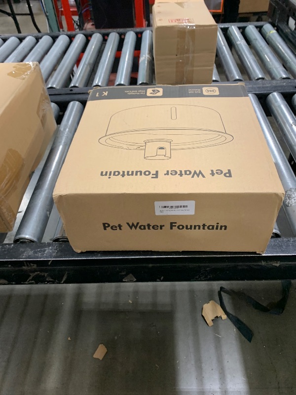 Photo 1 of Dog Water Fountain, 7L/1.8G/236oz Stainless Steel Dog Water Fountain for Large Dogs, Dog Water Bowl Dispenser, Super Quiet Pump and Replacement Filters for Cats and Dogs