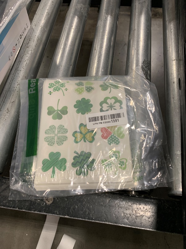 Photo 1 of HOWAF 288pcs Irish Shamrock Stickers, St. Patrick's Day Label Stickers, St. Patrick's Day Gift Tags Stickers for Kids, St. Patrick's Day Self Adhesive Round Stickers for Irish Party St. Patrick's Party Decoration Supplies