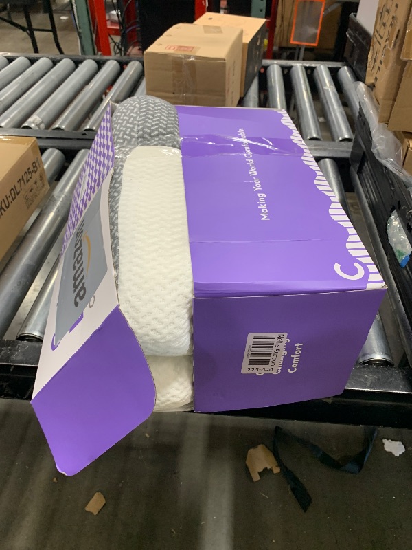 Photo 1 of C CUSHION LAB Deep Sleep Pillow, Patented Ergonomic Contour Design for Side & Back Sleepers, Orthopedic Cervical Shape Gently Cradles Head & Provides Neck Support & Shoulder Pain Relief - Calm Grey