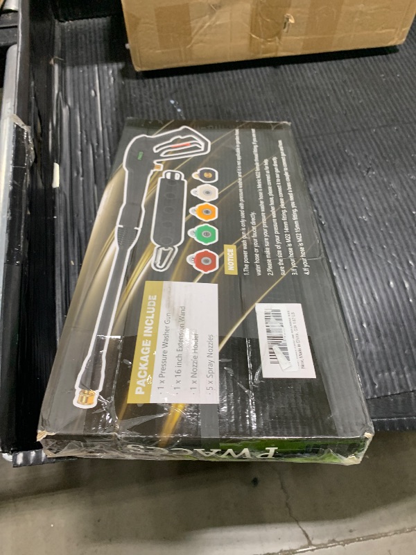 Photo 1 of PWACCS Pressure Washer Gun Replacement with Extension Wand Kit — Power Washing Trigger Handle with 5 Spray Nozzles — Pressure Washer Parts Compatible with Ryobi, Green Works & Karcher — 2000 PSI MAX