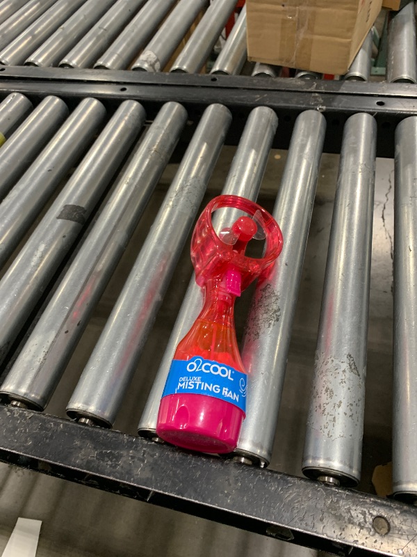Photo 1 of O2COOL Deluxe Handheld Battery Powered Water Misting Fan (Raspberry)