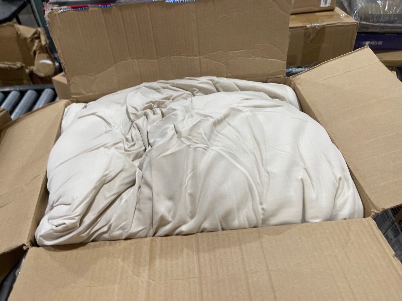 Photo 1 of Litanika Beige Comforter Set California King Size, 3 Pieces Cal King Lightweight Solid Bedding Comforter Set, Oversized All Season Fluffy Bed Set (104x96In Comforter & 2 Pillowcases)