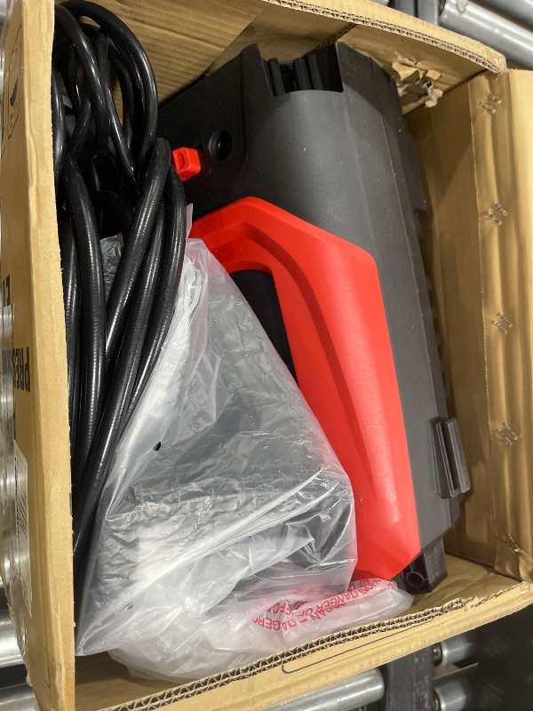 Photo 1 of MZK Electric Pressure Washer, 3.0GPM Power Washer with 360° Lockable Wheels and 4 Quick-Connect Nozzles, Foam Cannon for Easy Replacement, High-Pressure Cleaning of Cars, Fences, Driveways