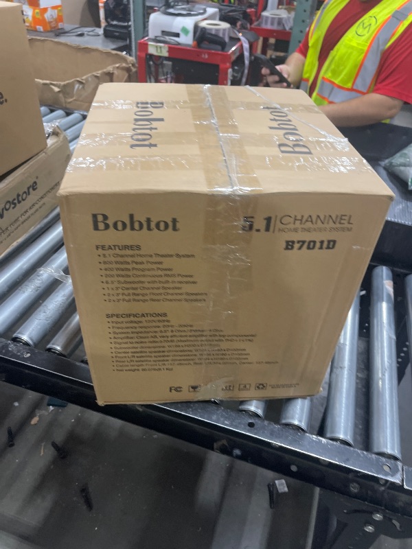 Photo 1 of Bobtot Surround Sound Systems Home Theater System - 800 Watts Peak Power 6.5" Subwoofer 5.1/2.1 Wired Stereo Speakers Strong Bass with HDMI ARC Optical AUX Bluetooth Input