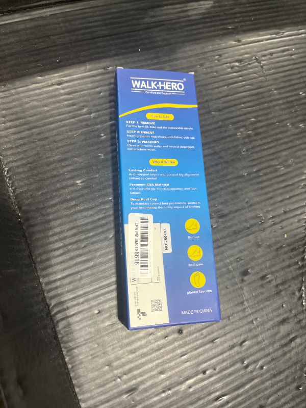 Photo 1 of Inserts Relieve Plantar Fasciitis - Flat Feet Insoles Arch Supports, Orthotic Insoles for Foot Pain Arch Pain Reduce Muscle Fatigue Absorb Shock (Mens 4-4 1/2 | Womens 6-6 1/2)
