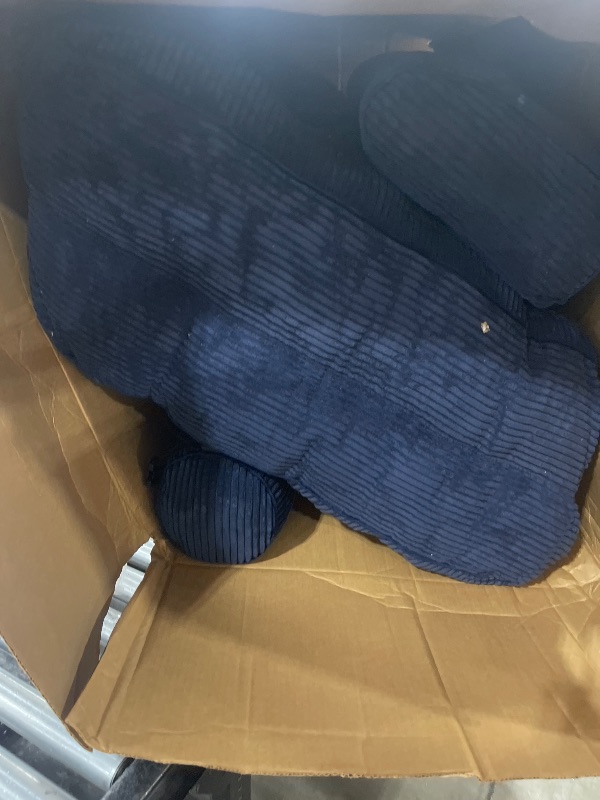 Photo 1 of MAXYOYO Folding Sofa Bed, Convertible Sleeper Chair with Pillow Foldable Matress with Back Support, Portable Fold Out Chair Bed Comfy Floor Sofa Lounge for Living Room Bedroom, Navy, Single