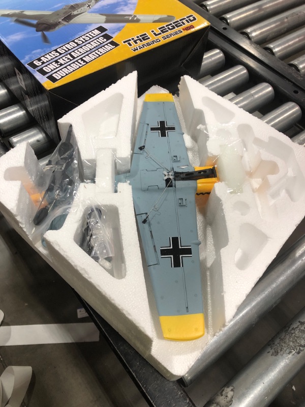 Photo 1 of VOLANTEXRC RC Plane, 4 Channel Remote Control Airplane BF109 Fighter RTF with Aileron, Gyro, Aerobatics & 3 Modes Easy to Fly, Hobby Radio Controlled Aircraft for Beginners, Kids & Adults (Yellow)