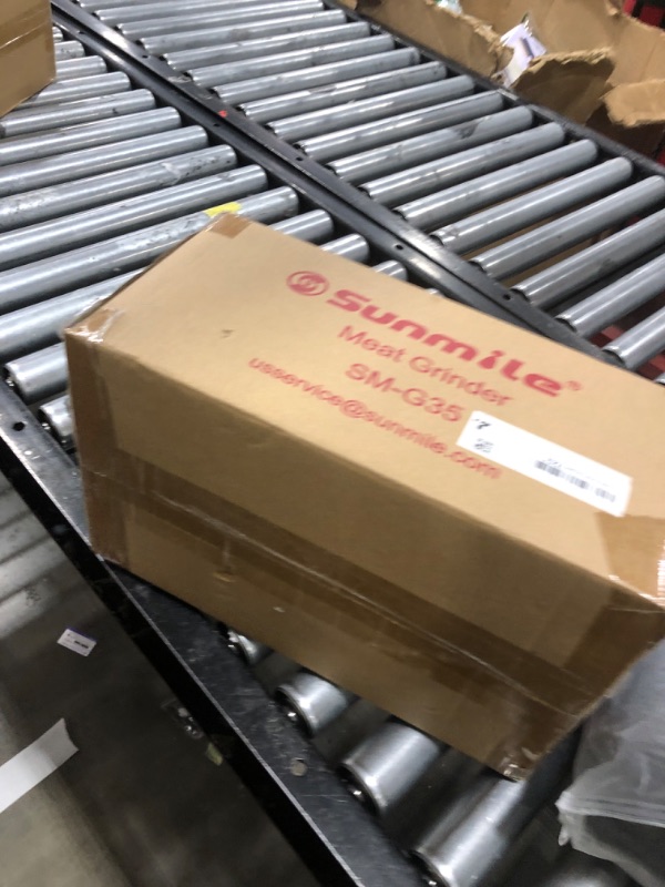 Photo 1 of Sunmile Electric Meat Grinder and Sausage Maker - 1HP 1000W Max - Stainless Steel Cutting Blade and 3 Grinding Plates,1 Big Sausage Staff Maker, White