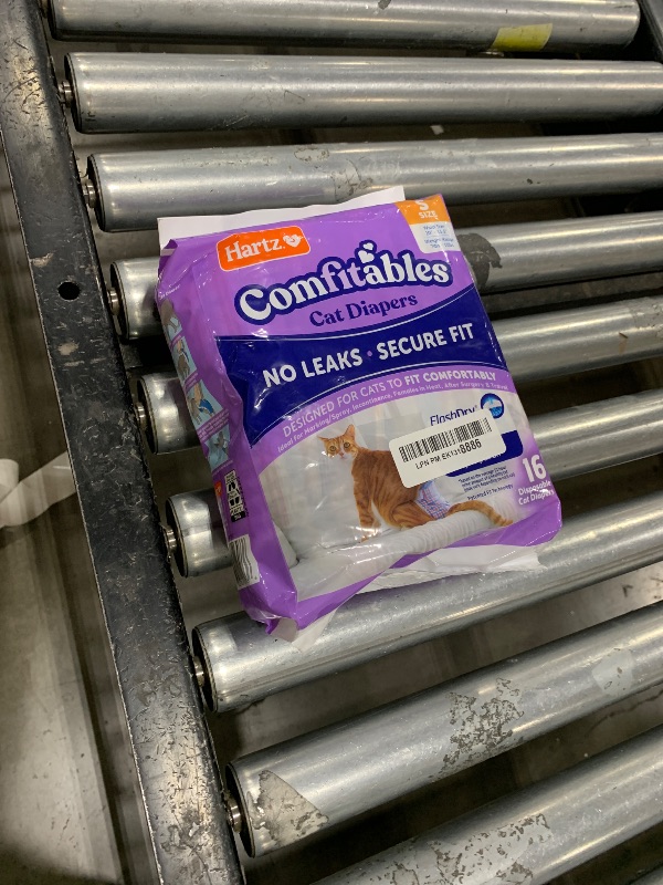Photo 1 of Hartz Comfitables Cat Diapers, Size S 16 Count, Comfortable & Secure Fit, Easy to Put On