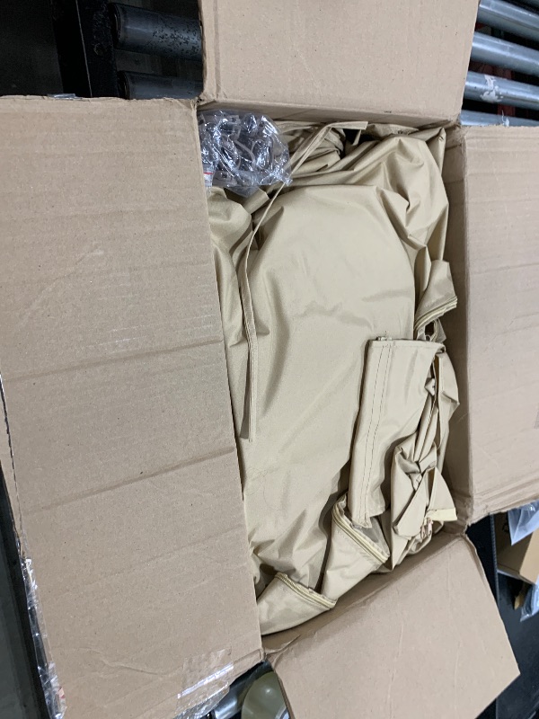 Photo 1 of Garden Winds Replacement Canopy Top Cover for Broyhill Sunjoy Eagle Brooke Ashford Asheville Gazebo - 350 - Beige - Will FIT These Models ONLY: A101007600, A101007603, A101007604