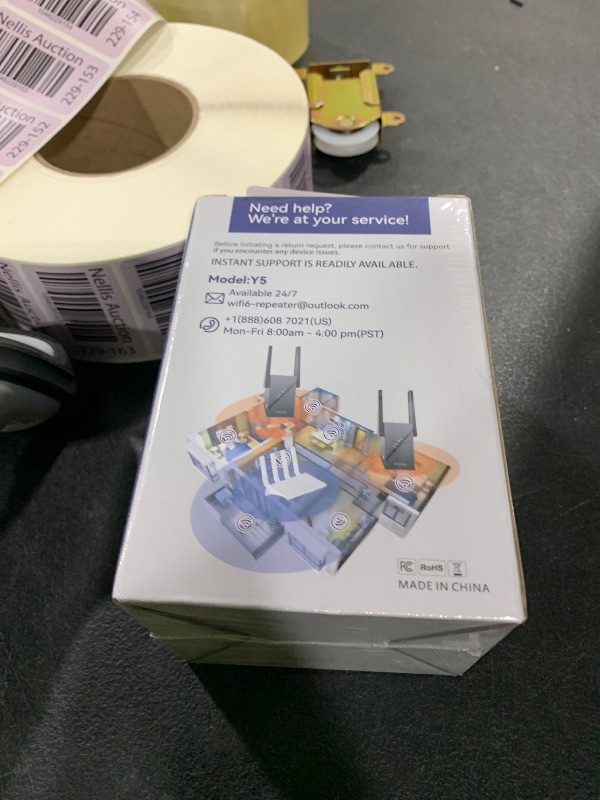 Photo 1 of 2025 WiFi 6 Extender Internet Booster for Home, Longest Range up to 18k sq. ft, 3Gbps Dual Band Faster Speed Access Point, Wireless Internet Repeater with Gigabit Ethernet Port, Mesh WiFi, 1-Tap Setup