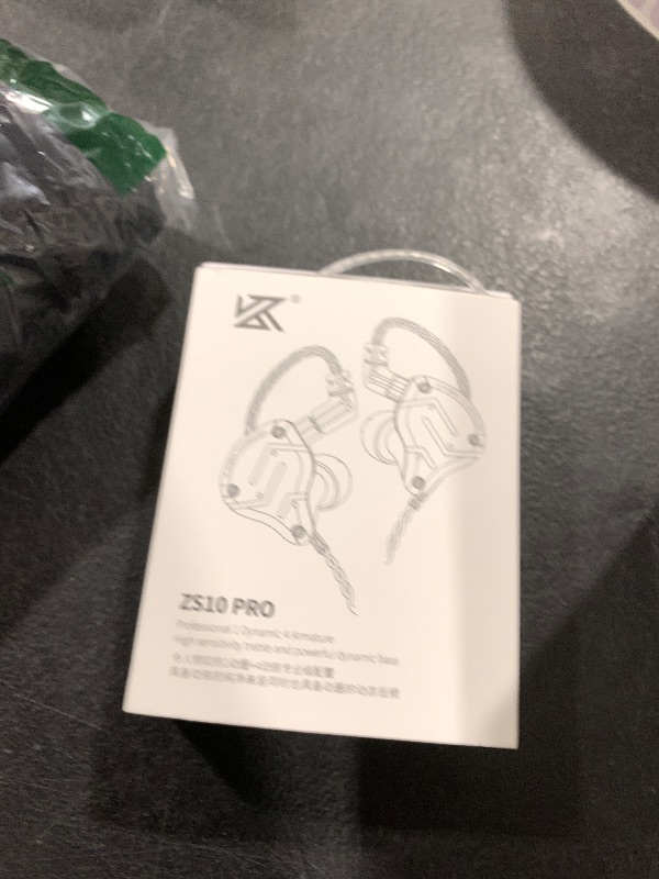 Photo 1 of Linsoul KZ ZS10 Pro, 4BA+1DD 5 Driver in Ear Monitor, HiFi Wired Earbuds, Gaming Earbuds, Hybrid IEM Earphones with Stainless Steel Faceplate, Detachable Cable for Musician (Without Mic, Purple)