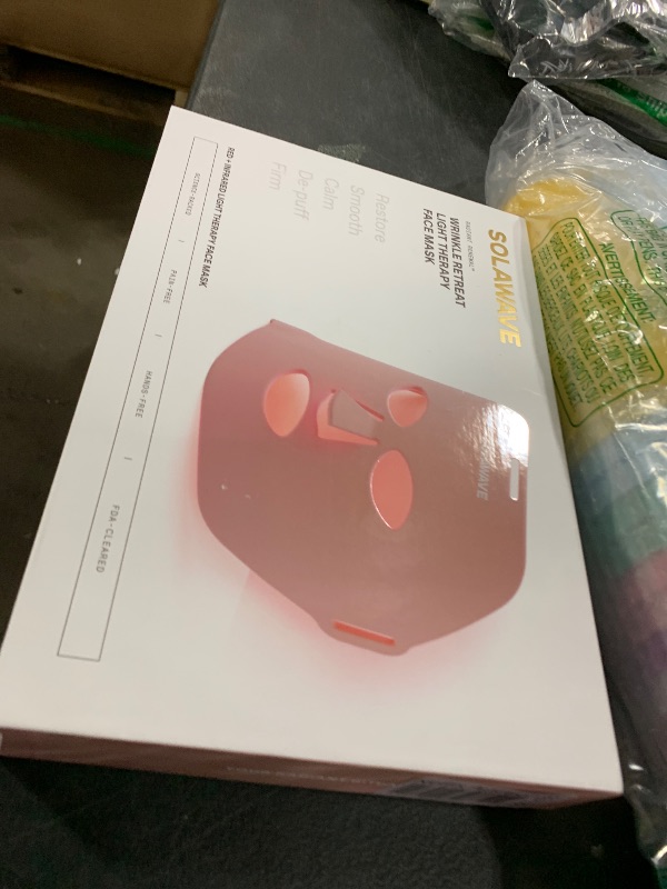 Photo 1 of Solawave Wrinkle Retreat Light Therapy Face Mask | Red Light Mask with Infrared Light to restore firm skin | 10 minute treatment