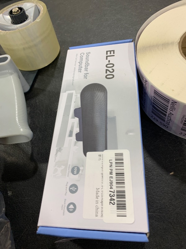 Photo 1 of LXTNFU Computer Speakers for Desktop Monitor,Single Speakers for Desktop PC,Laptop Speaker with Loud Sound,Volume Control Easily Clamps to Monitors(USB-C to USB Adapter Included) (Black)
