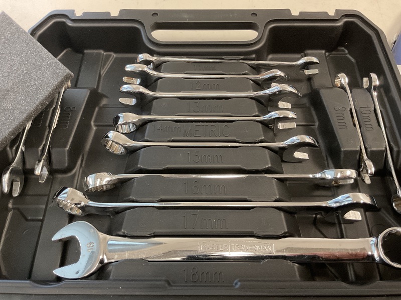 Photo 1 of HORUSDY 24-Piece Ratcheting Wrench Set | Metric and SAE | Ratchet Combination Wrenches Set with Organizer | 72-Tooth | Chrome Vanadium Steel | 6-18 mm & 1/4” to 3/4“ (24-Piece)