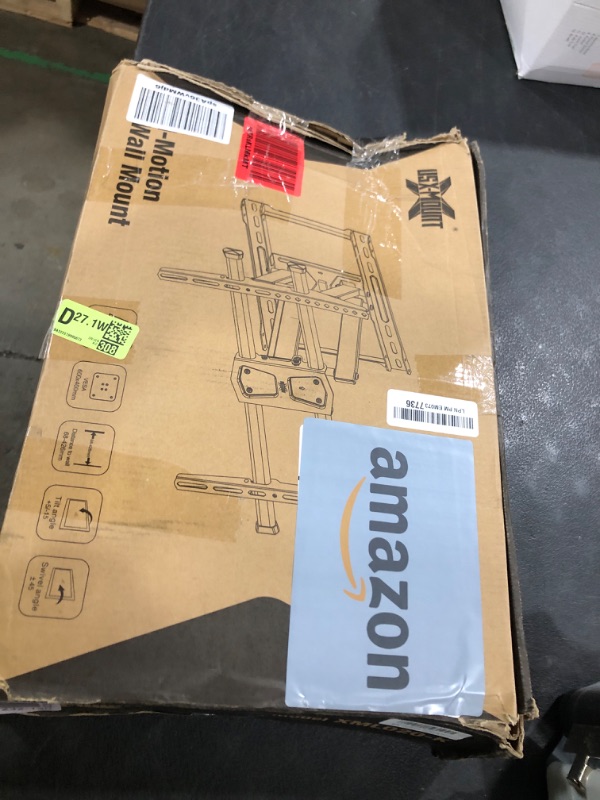 Photo 1 of USX MOUNT Full Motion TV Wall Mount for 42-80 Inch TVs up to 132lbs, Wall Mount TV Bracket with Articulating Swivel Tilt Extension Leveling, Max VESA 600x400mm Fits 12/16" Wood Stud