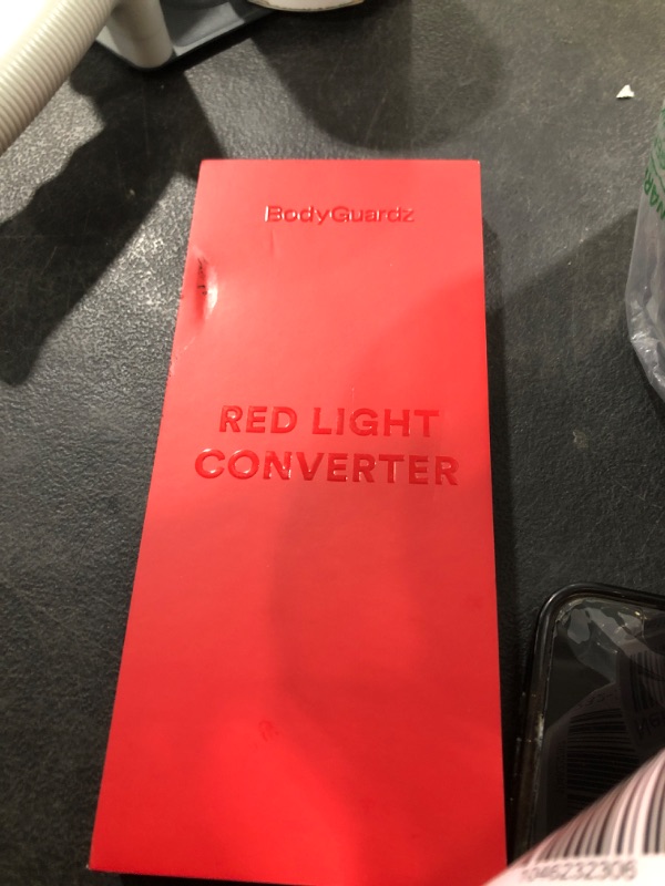 Photo 1 of BodyGuardz Red Light Converter Compatible with iPhone 15 Pro Screen Protector - Extreme Impact Protection With Red Light Conversion - Easy Install - 9H Hardness - Case Friendly