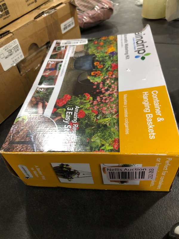 Photo 1 of Raindrip R560DP Automatic Drip Irrigation Watering Kit with Customizable Timer for Containers and Hanging Baskets, Waters up to 20 Plants, Includes 20 PC Drippers, Black