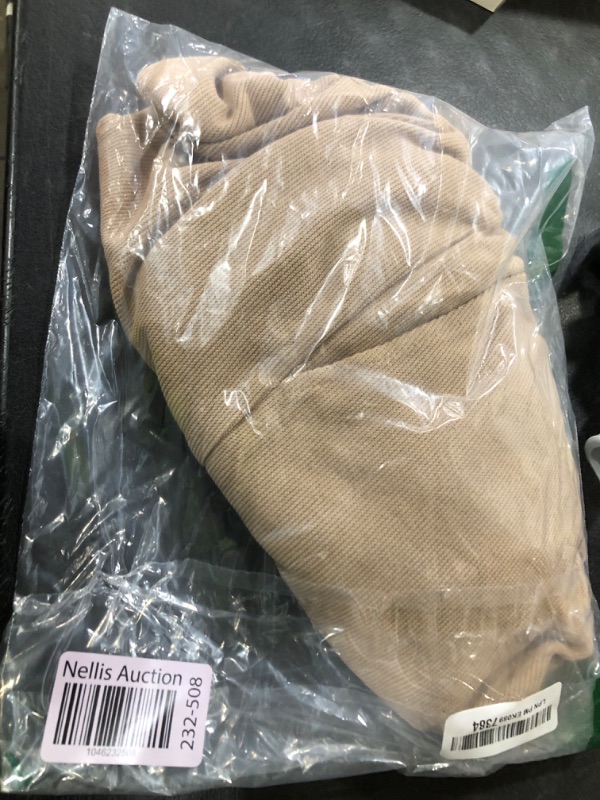 Photo 1 of TURAND Men's Casual Linen Pants Elastic Waist Drawstring Summer Long Fit Linen Beach Pants Lightweight Trousers with Pockets Brown Green XX-Large