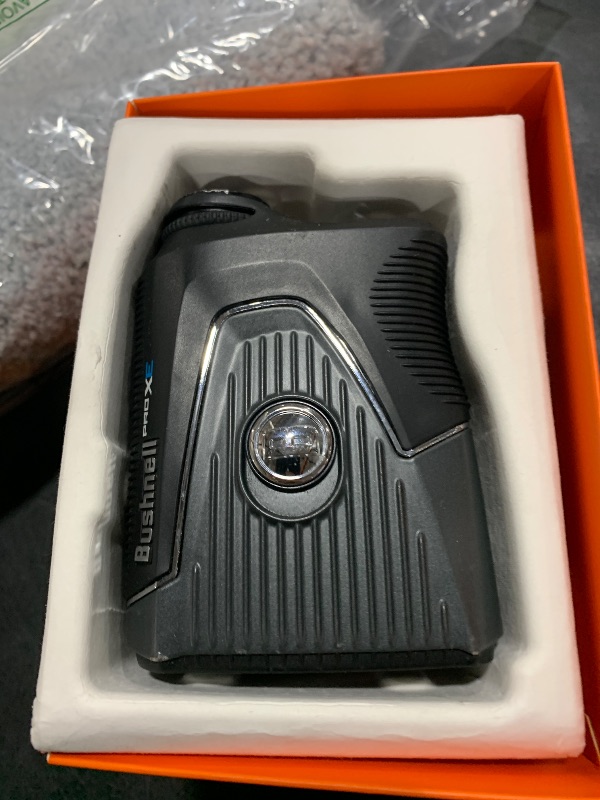 Photo 1 of Bushnell Pro X3+ Golf Rangefinder with Wind Speed and Direction,1300 Yard Range,7X Magnification, Pin Locking with Visual Jolt