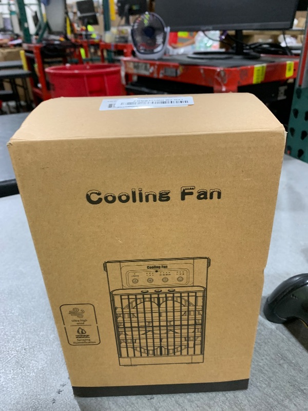 Photo 1 of Portable Air Conditioners for Bedroom, Dual Motor Evaporative Air Cooler with 3 Speeds & 3 Mist, 7 Color Night Light Cooling Fan with 2-8H Timer, 1100ML Personal AC Unit for Office Room