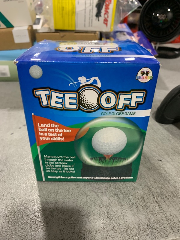 Photo 1 of Funtime Tee Off Golf Globe Problem Solving Fun Puzzle - Put The Ball on The tee – not as Easy as it Looks!, Multi-Coloured