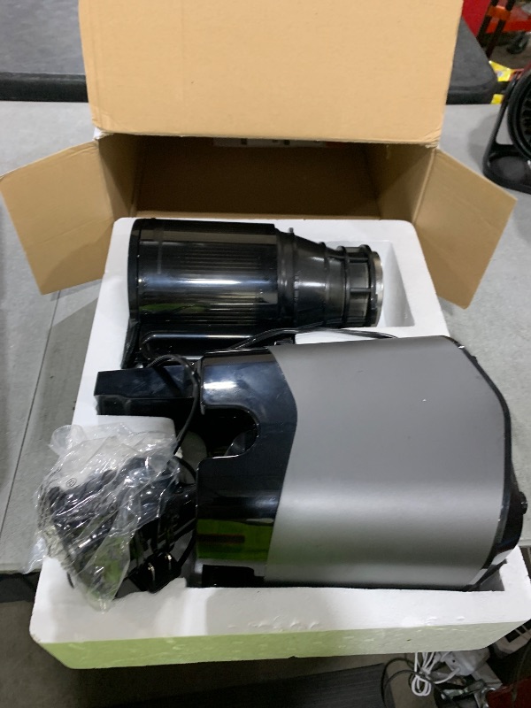 Photo 1 of Cold Press Juicer, 5.8" Extra Large Feed Chute Fit Whole Fruits & Vegetables, 350W Slow Masticating Juicer Machines, Easy to Clean,High Juice Yield?Grey?
