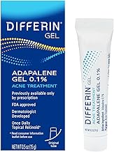 Photo 1 of Differin Acne Treatment Gel, 30 Day Supply, Retinoid Treatment for Face with 0.1% Adapalene, Gentle Skin Care for Acne Prone Sensitive Skin, 15g Tube (Packaging May Vary)

