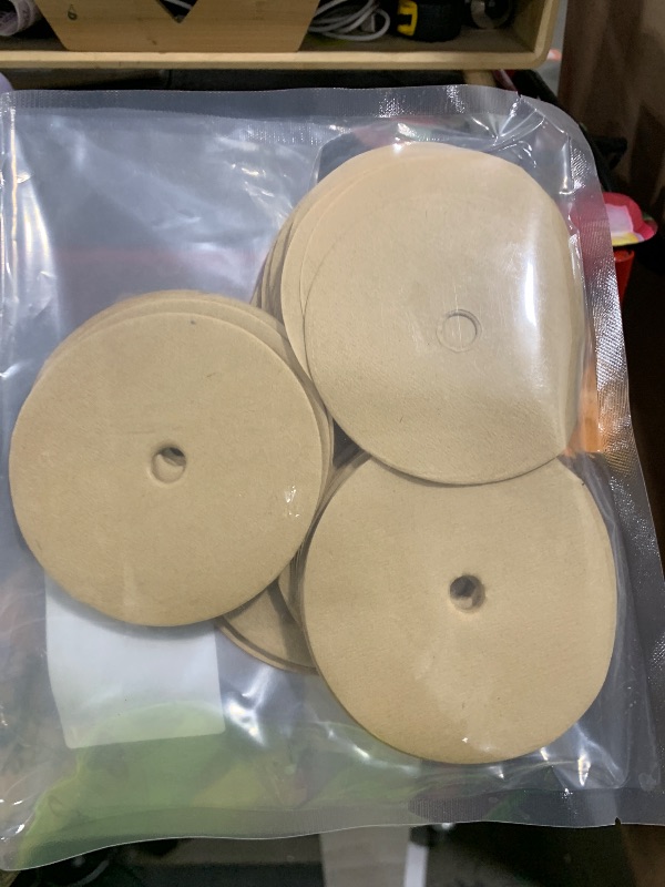 Photo 1 of 300 Count Percolator Coffee Filters, 3.75 Inch Natural Unbleached Disposable Coffee Filter Disc Coffee Filters for Percolators Camping Coffee Pot Home Office Use