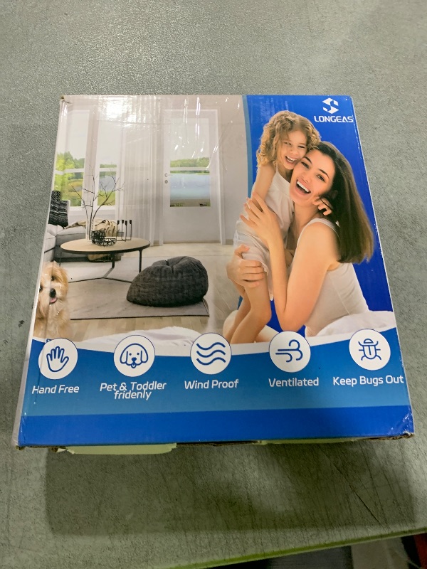 Photo 1 of LONGEAS Upgraded PET Mesh Magnetic Screen Door Stronger Than Fiberglass and Polyester,Hands Free,Keep Bugs Out,Pet & Kid Friendly,Fit Door Size 34" X 96", Screen Size 36" X 98"