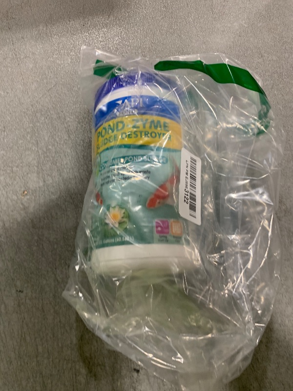 Photo 1 of API POND-ZYME SLUDGE DESTROYER Pond Cleaner With Natural Pond Bacteria And Barley, 1-Pound Container