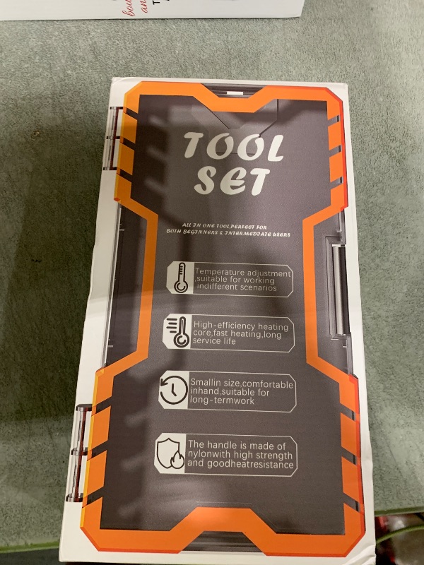 Photo 1 of Soldering Iron Premium Kit, 60W Soldering Gun with Ceramic Heater, 12-in-1 Soldering Tool, Adjustable Temperature 200 to 450°C, Includes Soldering Iron Tip, Solder Wire, Pump and Paste