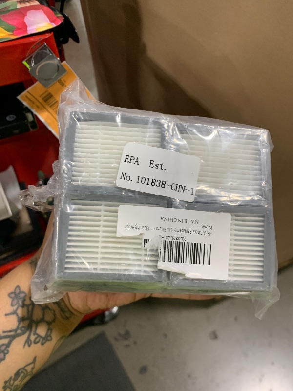 Photo 1 of Fanulter 12 Pack Filter Replacements for i Robot Roomba E I & J Series E5 E6 i1 i1+ i3 i3+ i4 i4+ i5 i5+ i6 i6+ i7 i7+ i8 i8+ NOT for J9, High Efficiency Filter for iRobot Roomba Replacement Parts