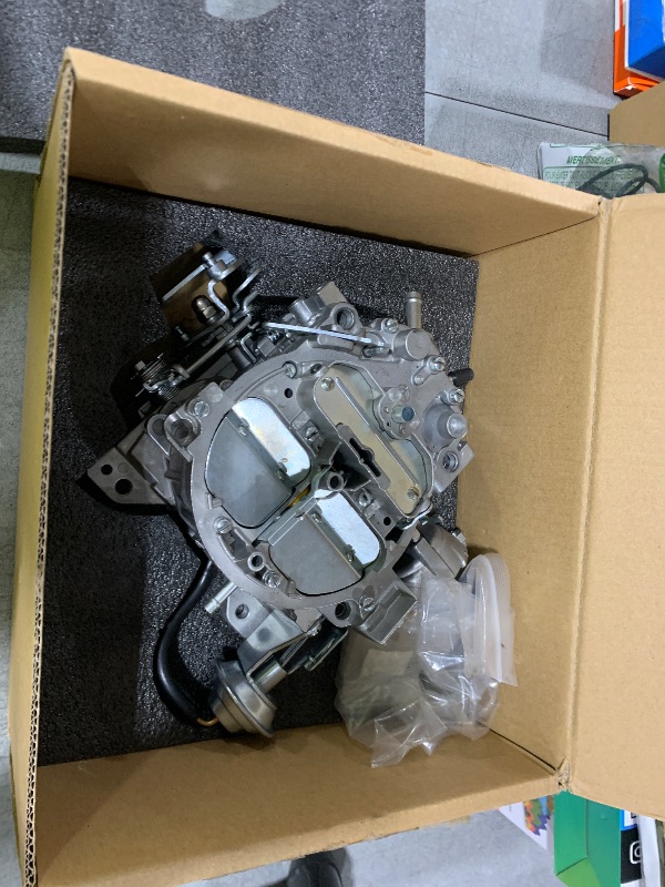 Photo 1 of 4 Barrel Carburetor for Rochester Quadrajet Carburetor 4MV 1904R 1906R 4BBL Carb Fits for Chevy Chevrolet 305 350 c.i Engine V8 GM Cadillac 1980-1989 Vacuum Secondary 750 CFM New with Electric Choke