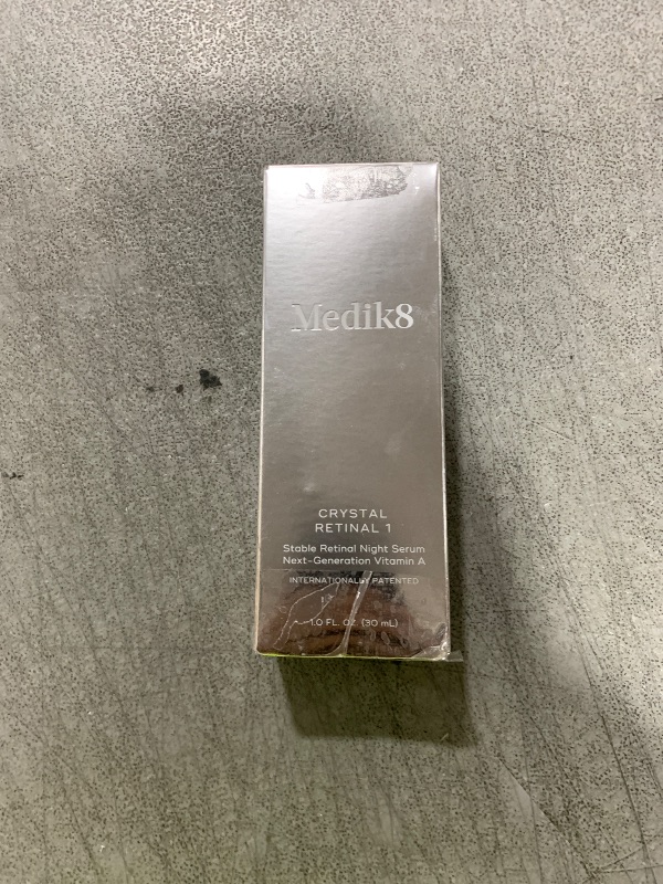 Photo 1 of Medik8 Crystal Retinal 1 - Brightening, Firming, Advanced Skin Retinaldehyde Serum - Smooths Wrinkles - Hyaluronic Acid, Glycerin, Vitamin E - 1 oz