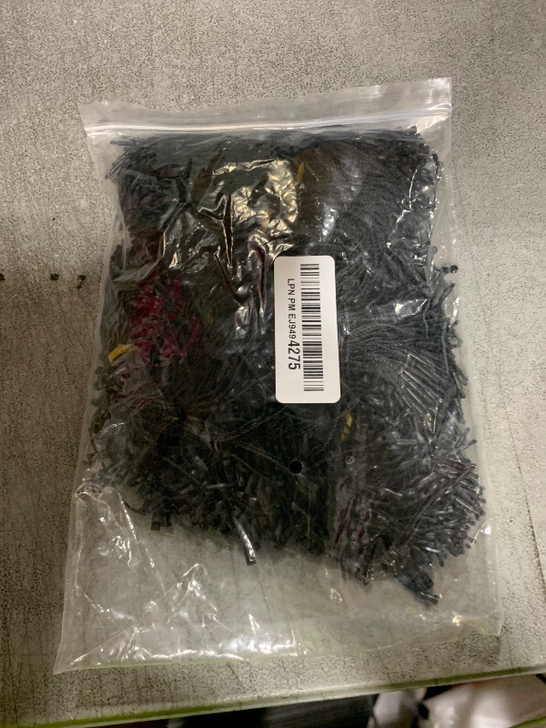 Photo 1 of Rich Union Black White Hang Tag String Snap Lock Loop Pin Fastener Hook Tie for Clothing Price Tag Hhanging 6.3'' Inch (Black 1000pcs)