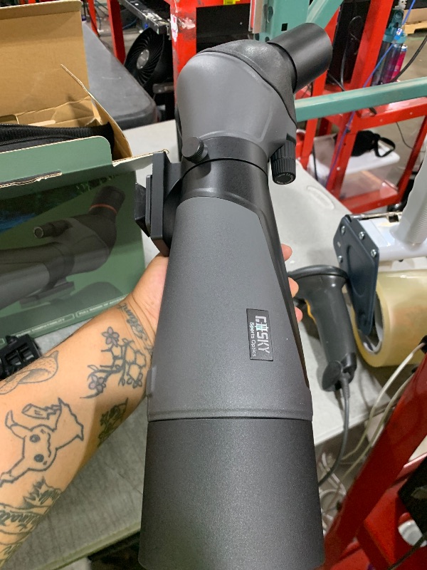 Photo 1 of Gosky 20-60x85 Spotting Scope with Full Size Tripod, Phone Adapter and Cleaning Kit, Spotting Scopes for Bird Watching, Wildlife Viewing?Portable with Carrying Bag