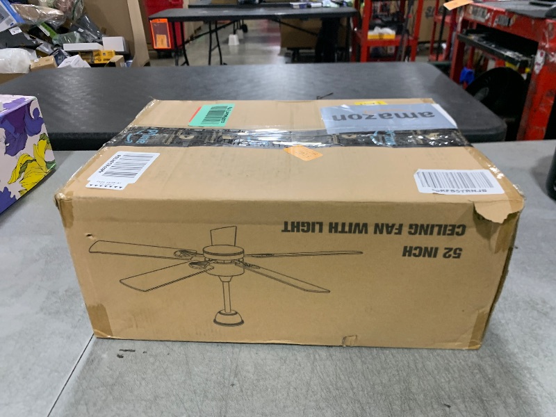Photo 1 of JOFIOS Ceiling Fans with Lights,52 inch Ceiling Fan with Light and Remote,Reversible,3CCT,6 speeds,Dimmable,Noiseless,Black Ceiling Fan for Bedroom, Kitchen,Living Room