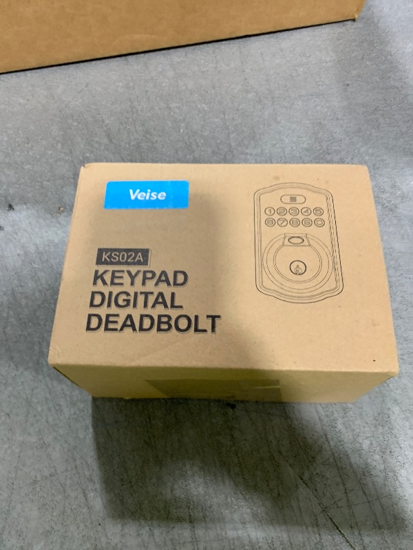 Photo 1 of Veise Fingerprint Door Lock, Keyless Entry, Auto Lock, Electronic Keypad Deadbolt for Front Door, Biometric, Anti-Peeking Password, Easy Install, Matte Black