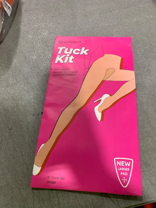 Photo 1 of Unclockable T-Tape Tuck Kit - Gaff Alternative - Transgender, NB, Drag Queens, Crossdressing - 7 Pack (Beige)