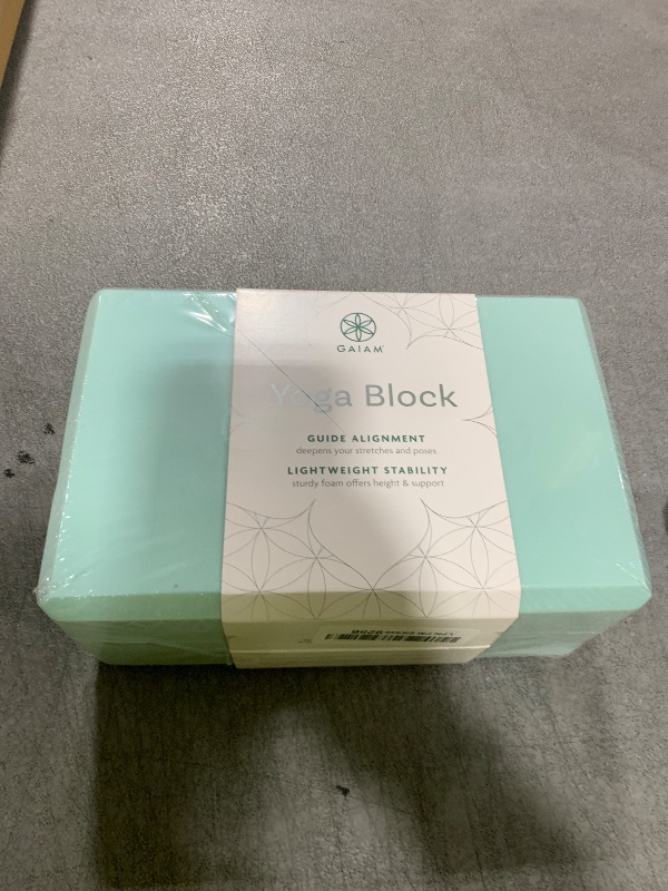 Photo 1 of Gaiam Yoga Block - Supportive Latex-Free Eva Foam - Soft Non-Slip Surface with Beveled Edges for Yoga, Pilates, Meditation - Yoga Accessories for Stability, Balance, Deepen Stretches