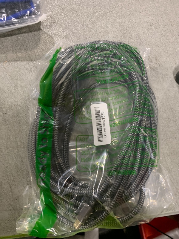 Photo 1 of 4K Mini DisplayPort to Mini DP Cable 20FT, Gold-Plated Plugs, Nylon Braided, 4K@60Hz