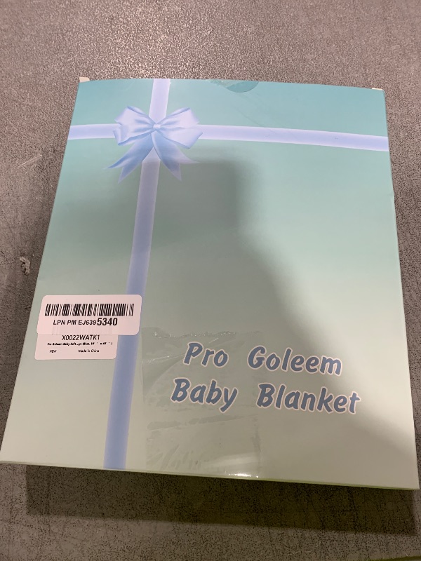 Photo 1 of Pro Goleem Baby Soft Minky Dot Blanket with Silky Satin Backing Baby Gifts for Girls and Boys (Blue, 30’’ x 40’’)
