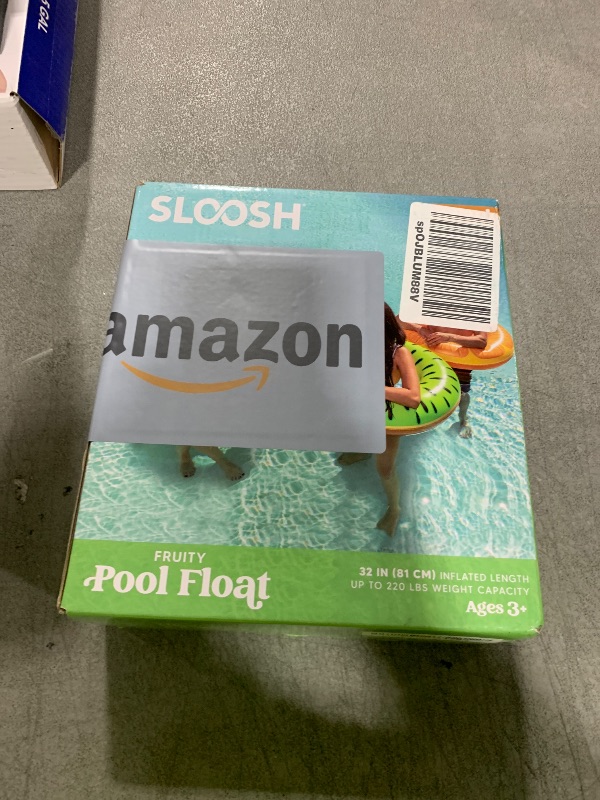 Photo 1 of Sloosh 4 Pack Inflatable Pool Floats Fruit Tube Rings, Fruit Swim Tubes, Pool Floaties Toys, Beach Swimming Party Toys for Kids and Adults (Fruit)