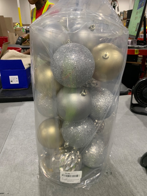 Photo 1 of Every Day is Christmas 20ct Christmas Ornaments, Shatterproof Christmas Tree Ornaments Set, 92cm/3.6" Christmas Balls Decoration