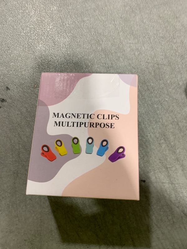 Photo 1 of 12 Pack Chip Clips, Magnetic Bag Clips with Airtight Seal for Chips, Bread, Snacks, Fridge Organizer Kitchen Storage Clips Multicolor