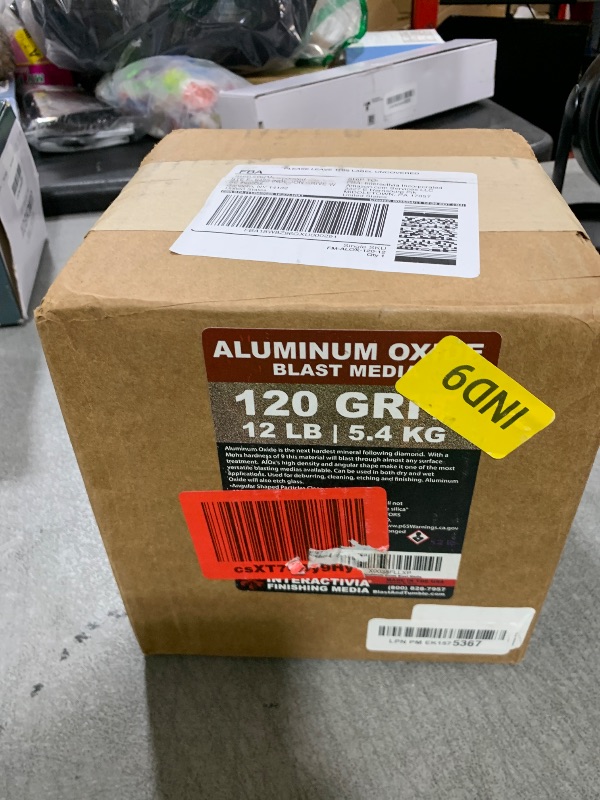 Photo 1 of #16 Aluminum Oxide - 12 LBS - Coarse Premium Long-Lasting Sand Blasting Media, High Abrasive Force Sand Blaster Sand for Metal, Glass, Stone or Wood, Sandblasters, Blasting Cabinet, Blasting Guns