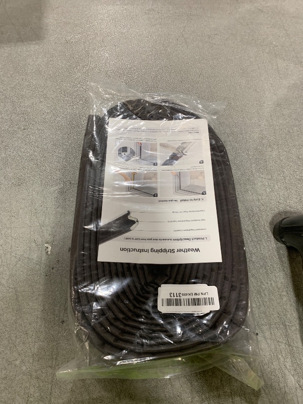 Photo 1 of Weather Stripping Door Seal Strip 26FT Door Soundproofing V-Shape Sound Proof Door Sealers for Door Frame, Door Insulation Strip for Large Gap?Brown